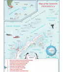 Carte péninsule antarctique