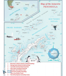 Carte péninsule antarctique
