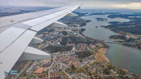 Vol retour approche d'Helsinki
